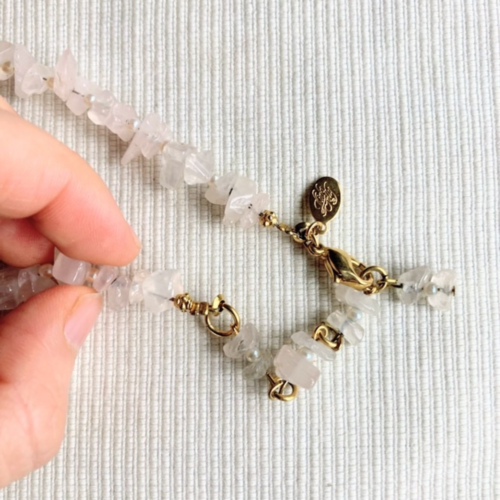 Vintage Kirks Folly Fairy Godmother Aurora Borealis Pink Quartz Crystal Necklace - Picture 11 of 11